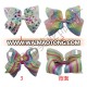 8 inch beauty kids girls children toddle large big hair bows grosgrain ribbon knot alligator clip hair accessories